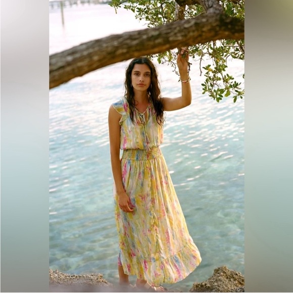 Anthropologie Dresses & Skirts - By Anthropologie Watercolor Maxi Dress Size 4
